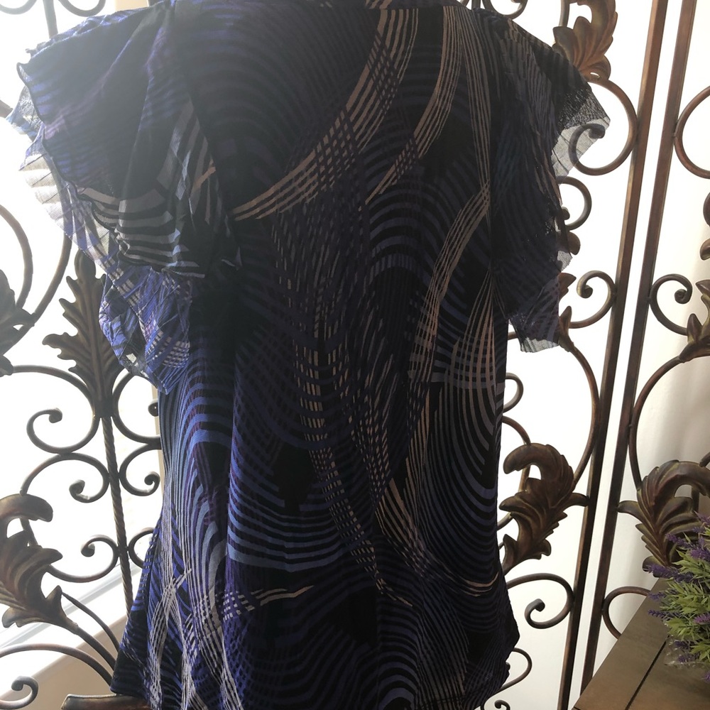 Worthington Ruffle blouse with liner - Picture 4 of 6